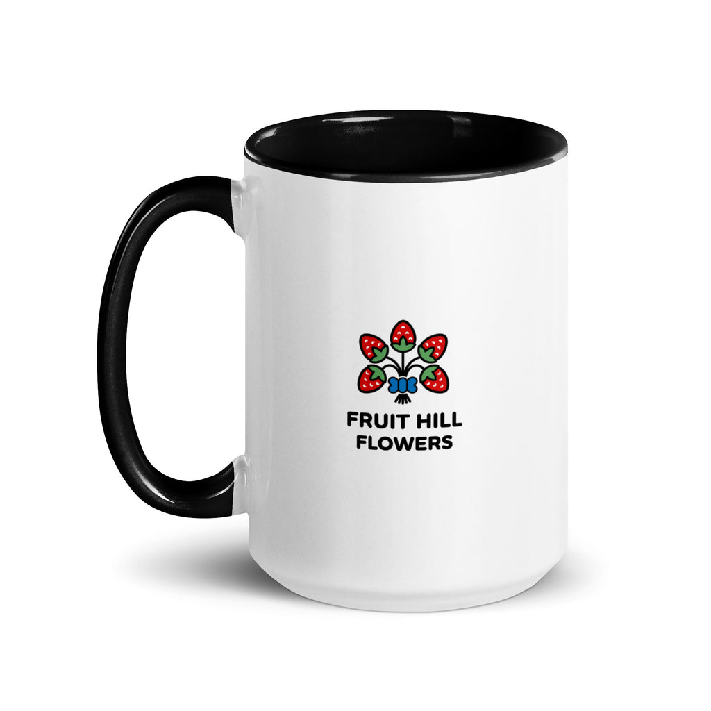 Red Dahlias Mug - Fruit Hill Flowers